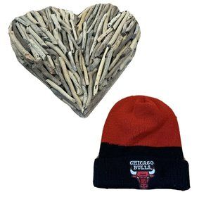 NBA Chicago Bulls Youth Knit Red Black Beanie Wint
